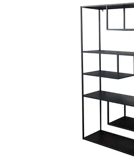 Regály a poličky LuxD Dizajnový regál Damaris 180 cm čierny