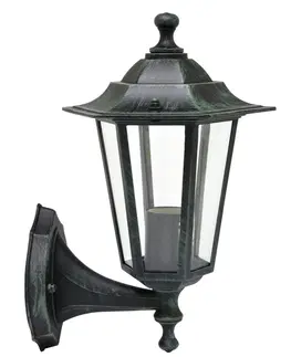 Svietidlá Vonkajšia nástenná lampa Ecolite Z6101-PAT patina