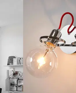Nástenné svietidlá Ideallux Dizajnová nástenná lampa Rádio v chróme