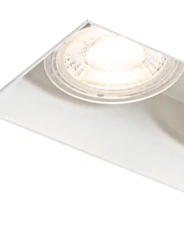 Zapustene svietidla Moderné zápustné bodové svietidlo biele GU10 bez orezania 2-svetlo - Oneon