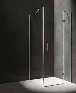 Sprchovacie kúty OMNIRES - MANHATTAN obdĺžnikový sprchovací kút s krídlovými dverami, 110 x 90 cm chróm / transparent /CRTR/ MH1190CRTR
