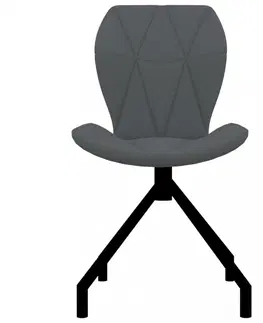 Jedálenské stoličky a kreslá Jedálenská stolička 2 ks umelá koža Dekorhome Vínová