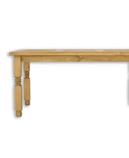 Jedálenské stoly Rustik stôl ST700 140 cm, jasný vosk