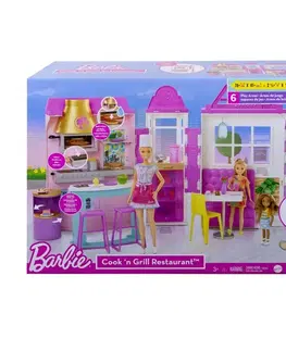 Hračky bábiky MATTEL - Barbie Reštaurácia Herný Set