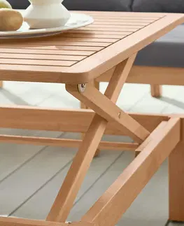 Outdoor Tables Konferenčný stolík »Lenja« s výškovo nastaviteľnou stolovou doskou