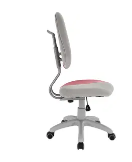 Kancelárske kreslá Rastúca otočná stolička, sivá/ružová, RAIDON