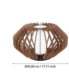 Stropné svietidlá EGLO Stropné svietidlo Rusticaria s drevenými podperami
