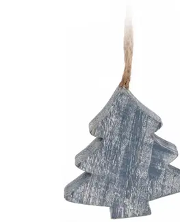 Vianočné dekorácie Stromčeky závesné 2ks 7cm rôzne druhy