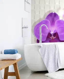 Samolepiace tapety Samolepiaca tapeta orchidea na abstraktnom pozadí