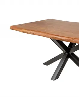 Jedálenské stoly Jedálenský stôl ATHAMÁS akácie Dekorhome 180x100x77 cm