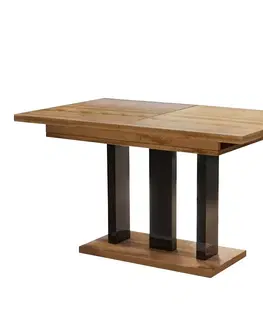 Jedálenské stoly Rozkladací stôl Appia 130/210x80cm Mat čierne nohy Dub Wotan