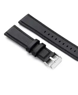 Príslušenstvo k wearables Niceboy Watch remienok 22 mm, koža, čierny watch-band-22-leather-black