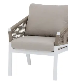 Záhradné stoličky a kreslá Hliníkové kreslo COLUMBIA (biela)