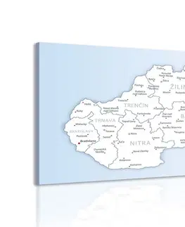 Obrazy mapy Obraz mapa Slovenska