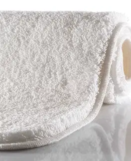 Koberce a koberčeky Grund WC predložka s výrezom Melange biela, 50 x 60 cm