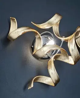 Nástenné svietidlá Metallux Lesklé nástenné svietidlo Gold