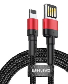 Dáta príslušenstvo Baseus Cafule Cable (Special Edition) USB/Lightning 2.4A 1m, červeno/čierny CALKLF-G91