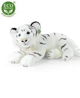 Plyšáci Rappa Plyšový tiger biely, 60 cm ECO-FRIENDLY