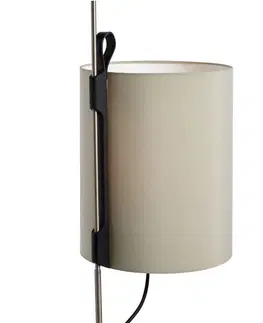 Stojacie lampy Carpyen Magnetická stojacia lampa, Ø 25 cm, khaki, čierny dub
