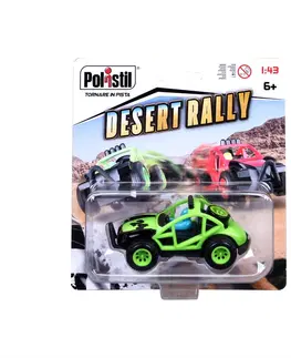 Hračky - autodráhy a garáže pre autíčka POLISTIL - Desert Rally, GREEN 1:43