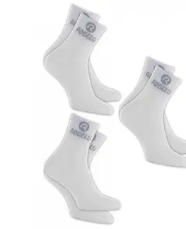 Štucne a ponožky Funkčný ponožky Rogelli PROMO - 3 páry, biele 007.010 L (40-43)