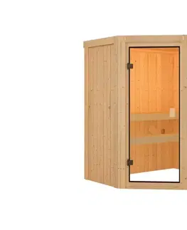 Sauny Interiérová fínska sauna 170 x 151 cm Dekorhome