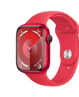Inteligentné hodinky Apple Watch Series 9 GPS 45mm (PRODUCT) červená , hliníkové puzdro so športovým remienkom (PRODUCT) červená - SM MRXJ3QCA