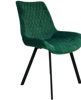 Čalúnené stoličky Stolička Kansas zelená