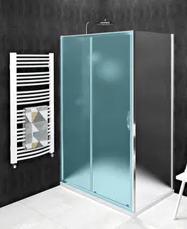 Sprchovacie kúty GELCO - SIGMA SIMPLY bočná stena, 800, sklo Brick GS4380