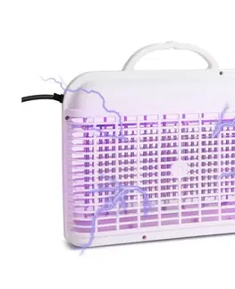 Záhradné lampy  LED Elektrický lapač hmyzu UV/2W/230V biela 