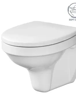 Záchody DEANTE Podstavný rám, pre závesné WC misy + SLIM tlačidlo černé + WC CERSANIT DELFI + SOFT SEDADLO CST_WC01 N51P DE2