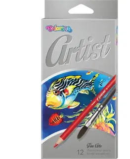 Hračky PATIO - Colorino pastelky Artist akvarelové 12 farieb