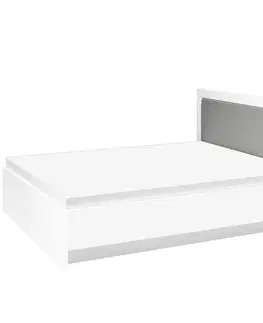 Jednolôžkové postele Posteľ Lahti 17  biely Mat