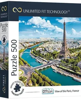 Hračky puzzle TREFL - Prime puzzle 500 UFT - Panoráma mesta: Paríž, Francúzsko