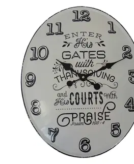 Hodiny Nástenné hodiny kovové Vintage, Courts HM10MH, 49cm