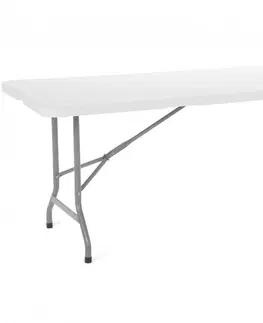 Záhradné stoly Záhradný cateringový stôl skladací 244x74,5x74,5 cm