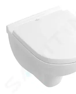 Záchody VILLEROY & BOCH - O.novo Závesné WC s doskou SoftClosing, DirectFlush, CeramicPlus, alpská biela 5688HRR1