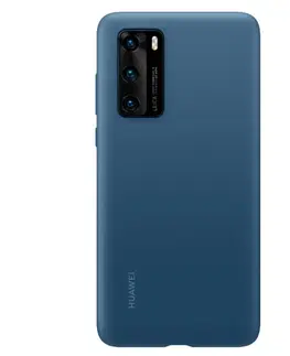 Puzdrá na mobilné telefóny Huawei Silicone Cover P40, blue - OPENBOX (Rozbalený tovar s plnou zárukou) 51993721