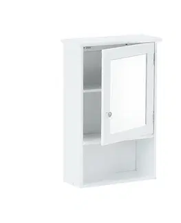 Kúpeľňový nábytok KONDELA Atene Typ 2 kúpeľňová skrinka so zrkadlom biela