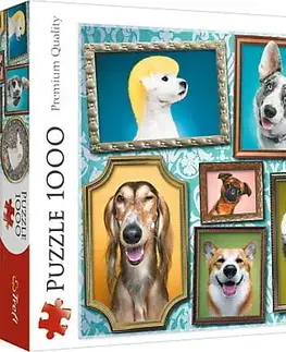Hračky puzzle TREFL - Puzzle 1000 - Šťastné psy