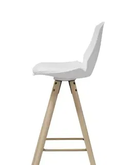 Barové stoličky Dkton Dizajnová barová stolička Nerea, biela