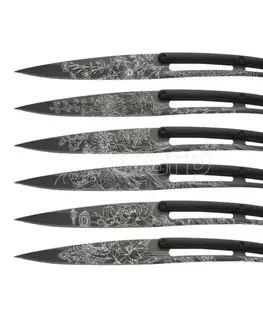Outdoorové nože Sada 6 steakových nožov Deejo 2FP010 Blossom
