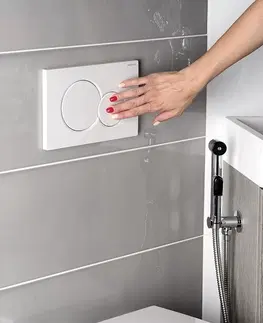 Kúpeľňa GEBERIT SIGMA01 ovládacie tlačítko, Dual flush, biela lesk 115.770.11.5