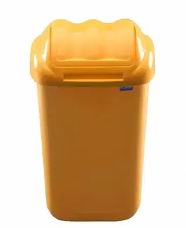 Odpadkové koše Kinekus Kôš na odpad preklápací 30 l, FALA, plastový, žltý