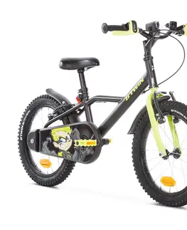 bicykle 16-palcový bicykel pre deti od 4,5 do 6 rokov 500 Dark Hero