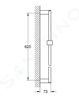 Sprchy a sprchové panely GROHE - Euphoria Cube Sprchová tyč, 600 mm, chróm 27892000