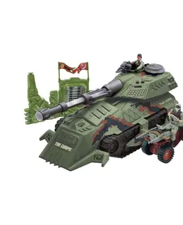 Hračky - dopravné stroje a traktory THE CORPS - Tank s vojakmi 2 ks, svetelnými a zvukovými efektmi 39 cm