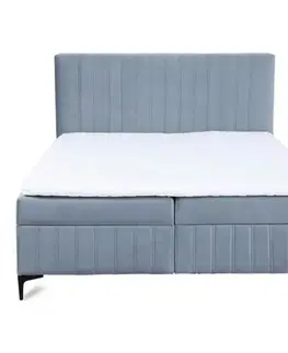 Jednolôžkové postele Kontinentalne postel Sergio 120x200 Bluvel 10 s topperom