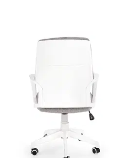 Kancelárske stoličky HALMAR Spin 2 kancelárska stolička s podrúčkami béžová / biela