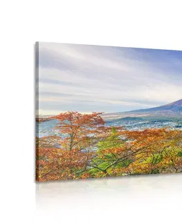 Obrazy prírody a krajiny Obraz výhľad na Chureito Pagoda a horu Fuji